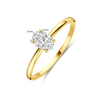 ring zirkonia 14K geelgoud