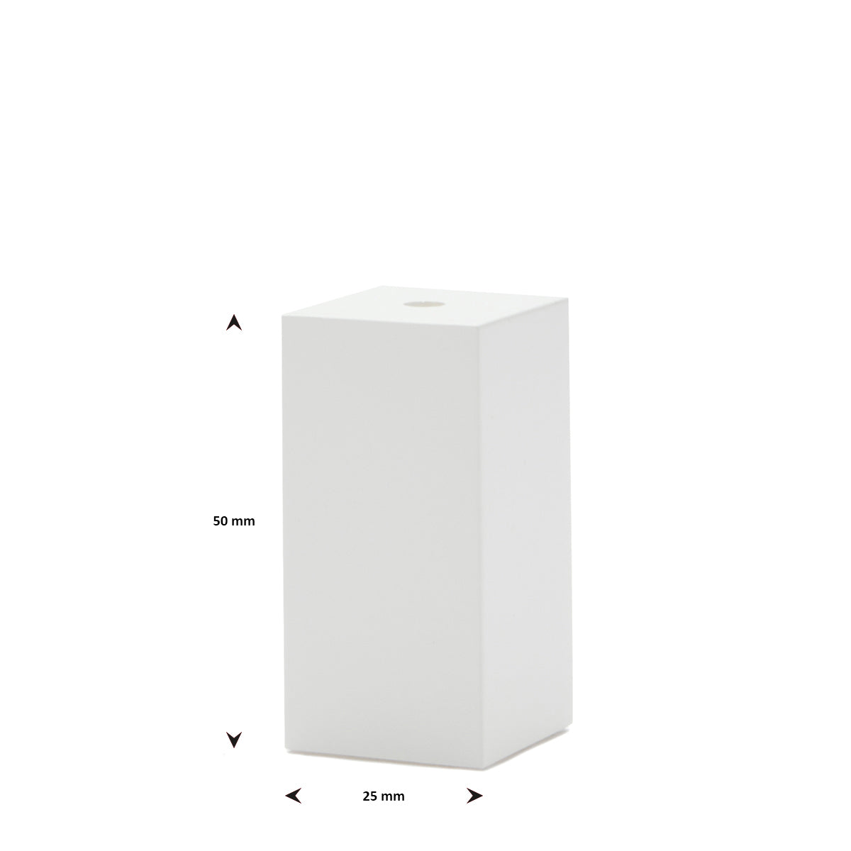 Ringständer weiß 50 x 25 x 25 ohne Bügel POS-Materialien