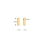 Ohrstecker Barren 14K Gelbgold