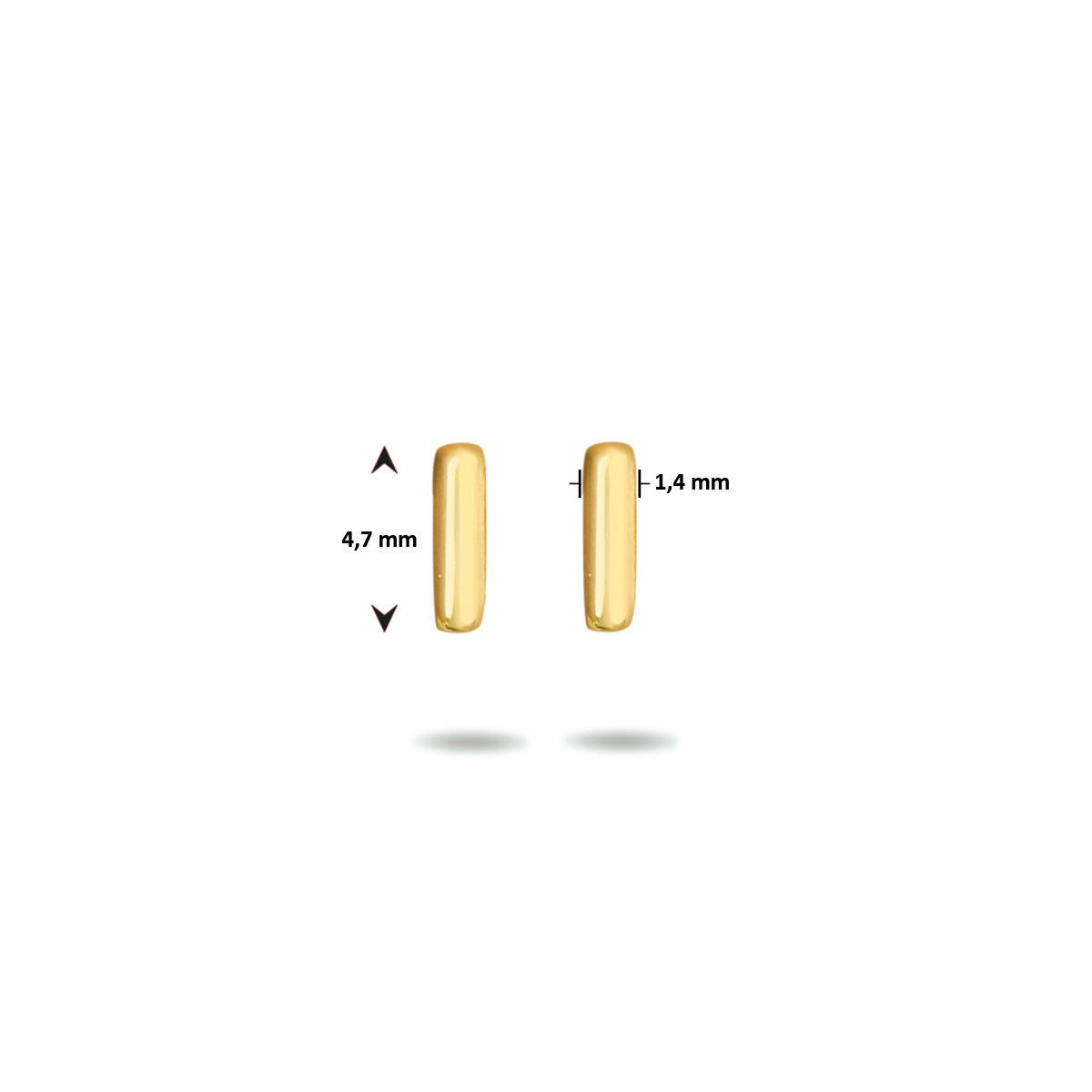 Ohrstecker Barren 14K Gelbgold