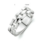 Ringglied Silber rhodiniert