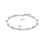 Armband Zirkonia 5,0 mm 18,5 cm Silber rhodiniert