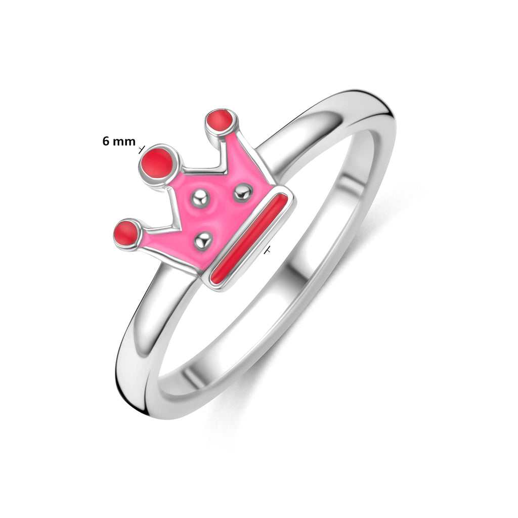 Ring Krone Silber rhodiniert