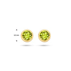 Ohrstecker Peridot 14K Gelbgold
