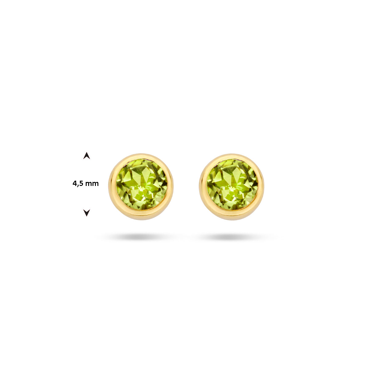 Ohrstecker Peridot 14K Gelbgold