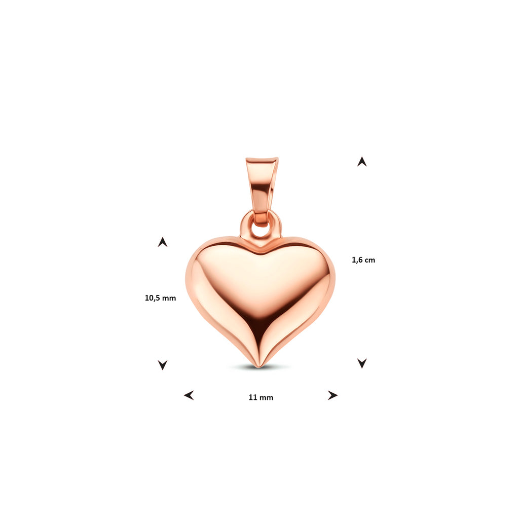 hanger hartje 14K roségoud