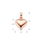 hanger hartje 14K roségoud