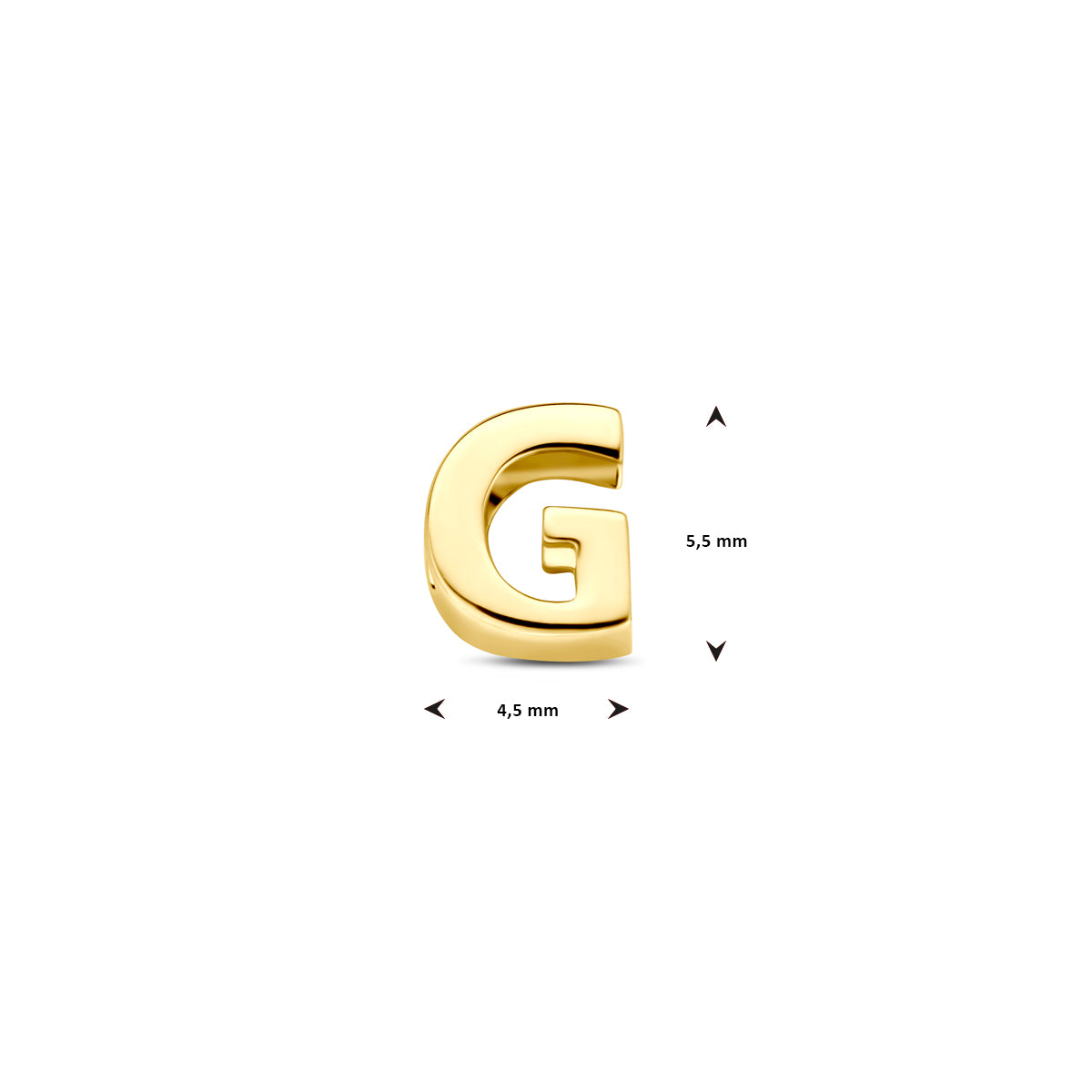 Anhänger Buchstabe 14K Gelbgold