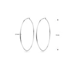 oorringen ronde buis 1,5 mm zilver gerhodineerd
