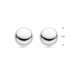 Ohrstecker 16 mm Silber rhodiniert