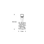 hanger zirkonia zilver gerhodineerd