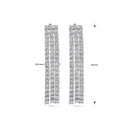 oorhangers zirkonia zilver gerhodineerd