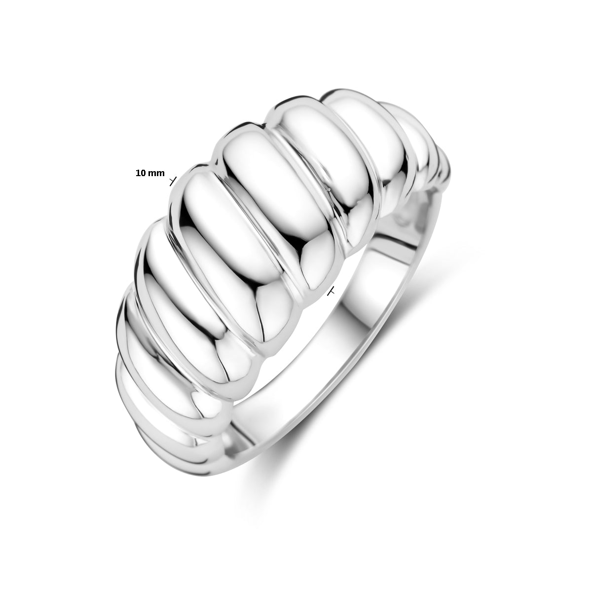 ring balloon zilver gerhodineerd