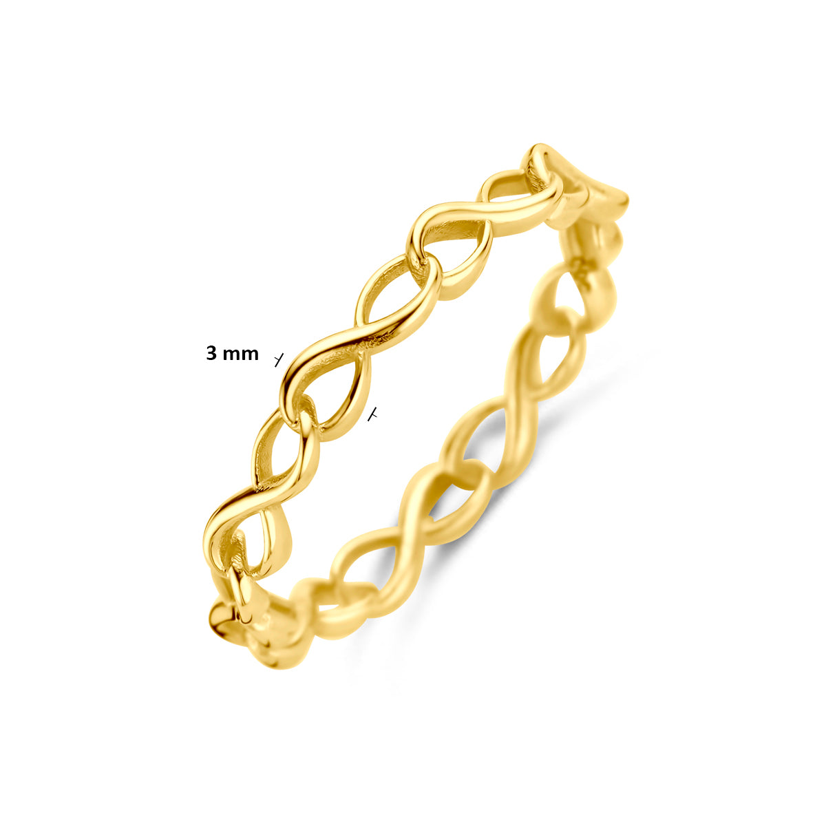Ring Unendlichkeit 14K Gelbgold