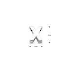 hanger letter S zilver gerhodineerd