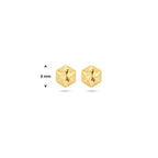Ohrstecker diamantiert aus 14K Gelbgold