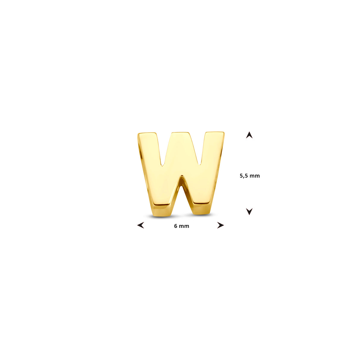 Anhänger Buchstabe 14K Gelbgold