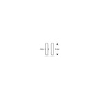 Ohrstecker Balken 8 mm Silber weiß