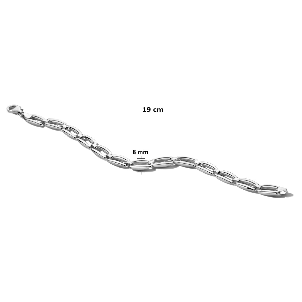 Armband 19 cm Silber rhodiniert