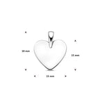 graveerhanger hartje 18 mm zilver gerhodineerd