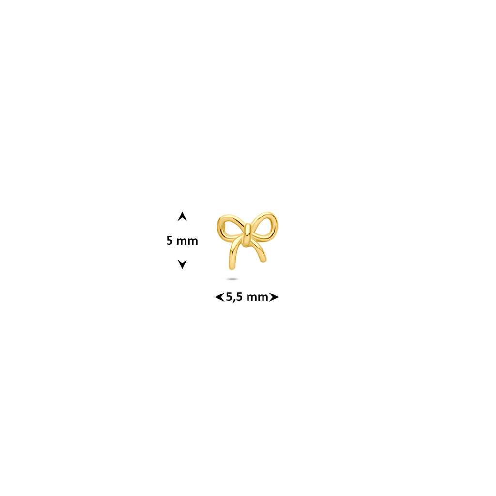9k Piercing mit flacher Rückseite 5 mm 9K Gelb