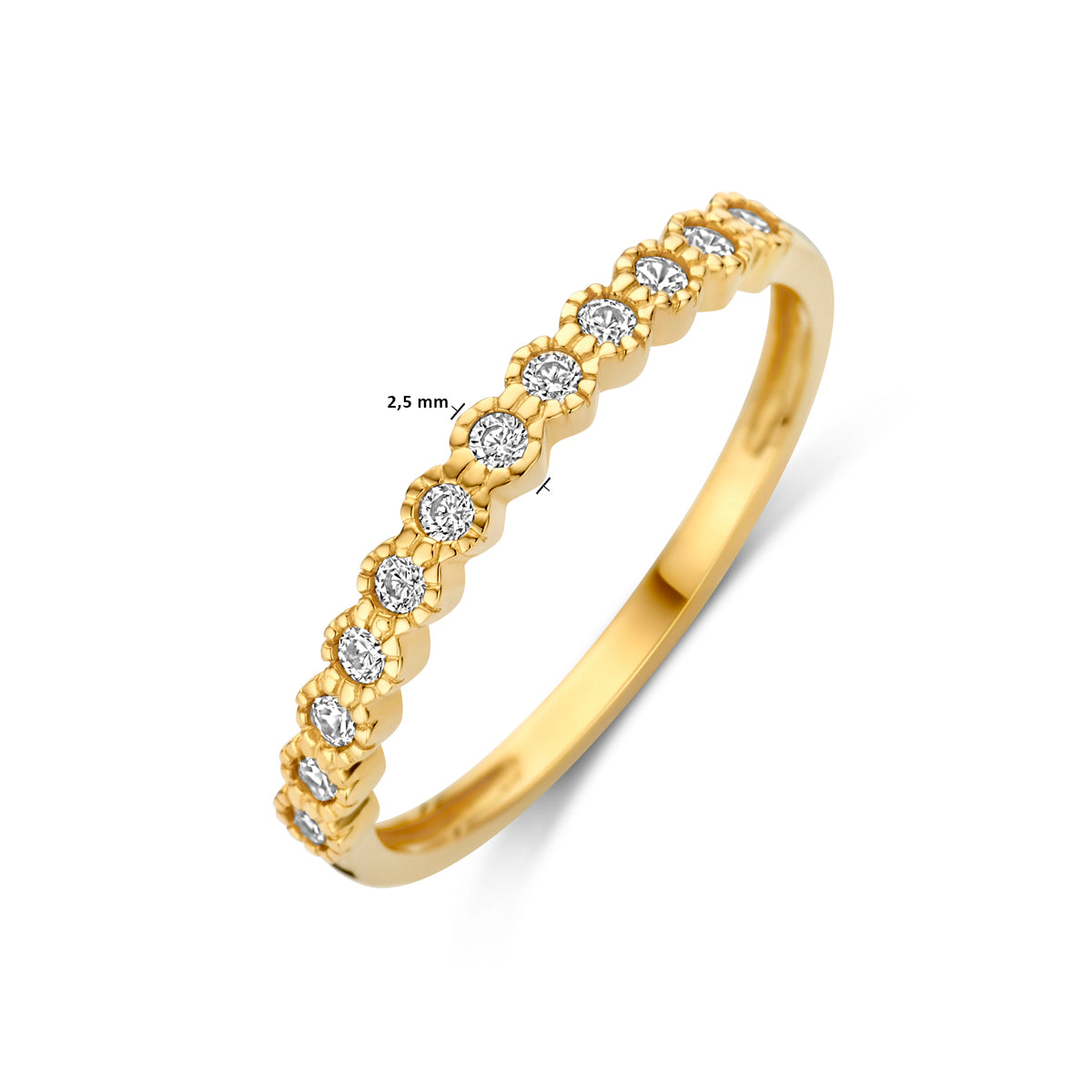 Ring Zirkonia 14K Gelbgold