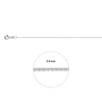 anker rond 0,8 mm 14K witgoud