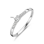 ring diamant 0.10ct h si 14K witgoud