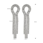 oorhangers zirkonia zilver gerhodineerd