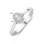 Ring Zirkonia Silber rhodiniert
