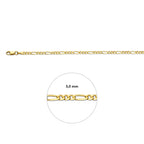 figaro 3,0 mm 14K geelgoud