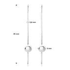 doortrekoorbellen bol 85 mm zilver gerhodineerd - bol