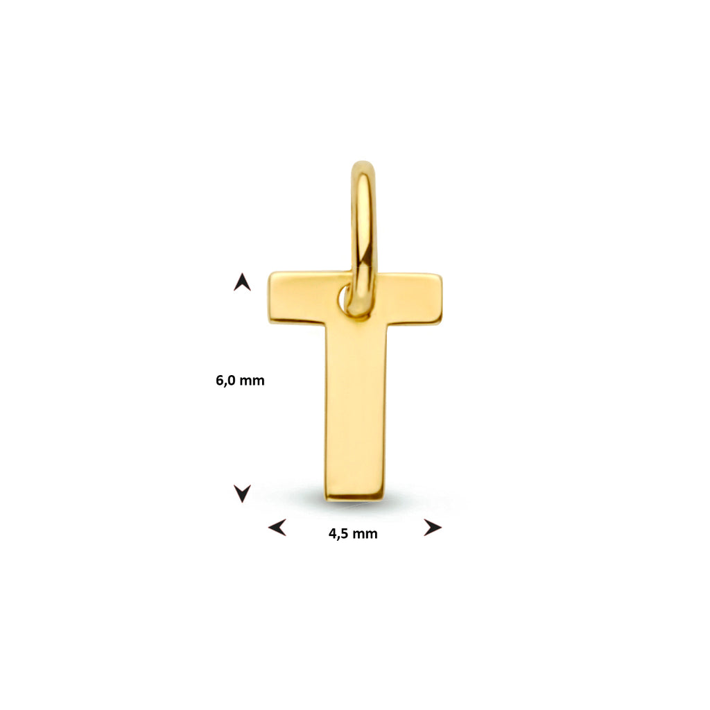 9k hanger letter 9K geel