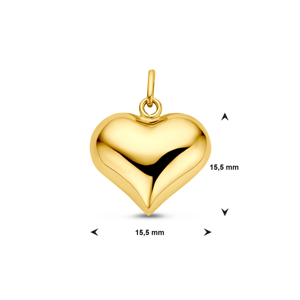 Anhänger Herz 14K Gelbgold