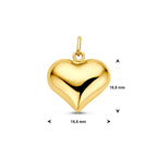 Anhänger Herz 14K Gelbgold