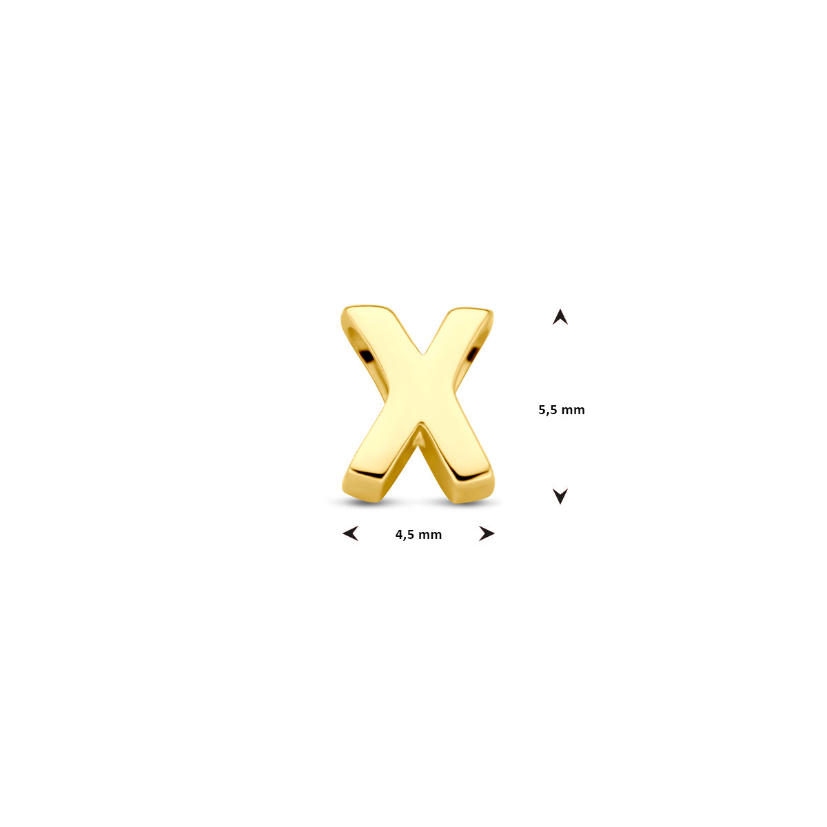 Anhänger Buchstabe 14K Gelbgold