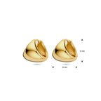 Klappohrringe 11 mm 1 Mikron vergoldet (Gelb)