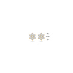 Ohrstecker Rosette 14K Gelbgold