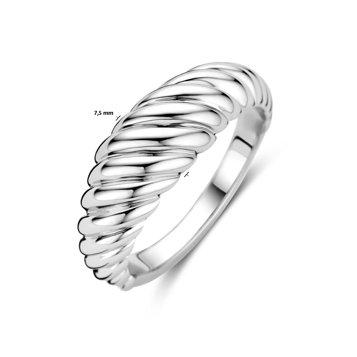 Ring Ballon rhodiniert Silber