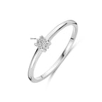 Ring Zirkonia Silber rhodiniert