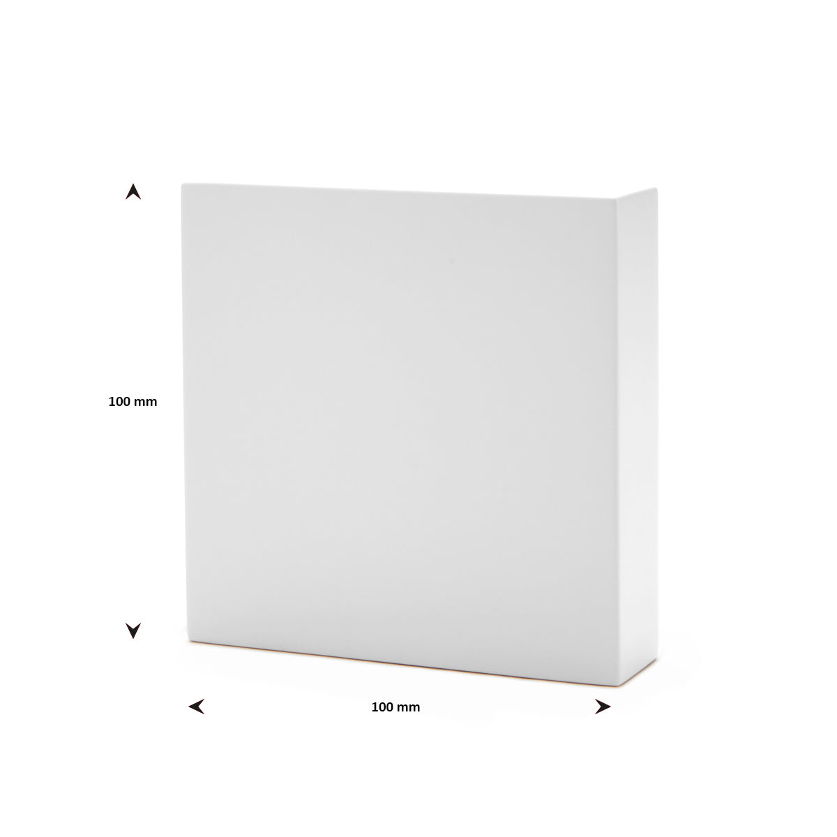 Präsentationsblock weiß 100 x 100 x 25 mm POS-Materialien