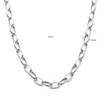 Halskette Anker 10 mm 43 cm Silber rhodiniert