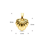 hanger hartje 18 mm 14K geelgoud