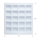 opmaaktray carrousel 245 x 220 mm wit pos materialen