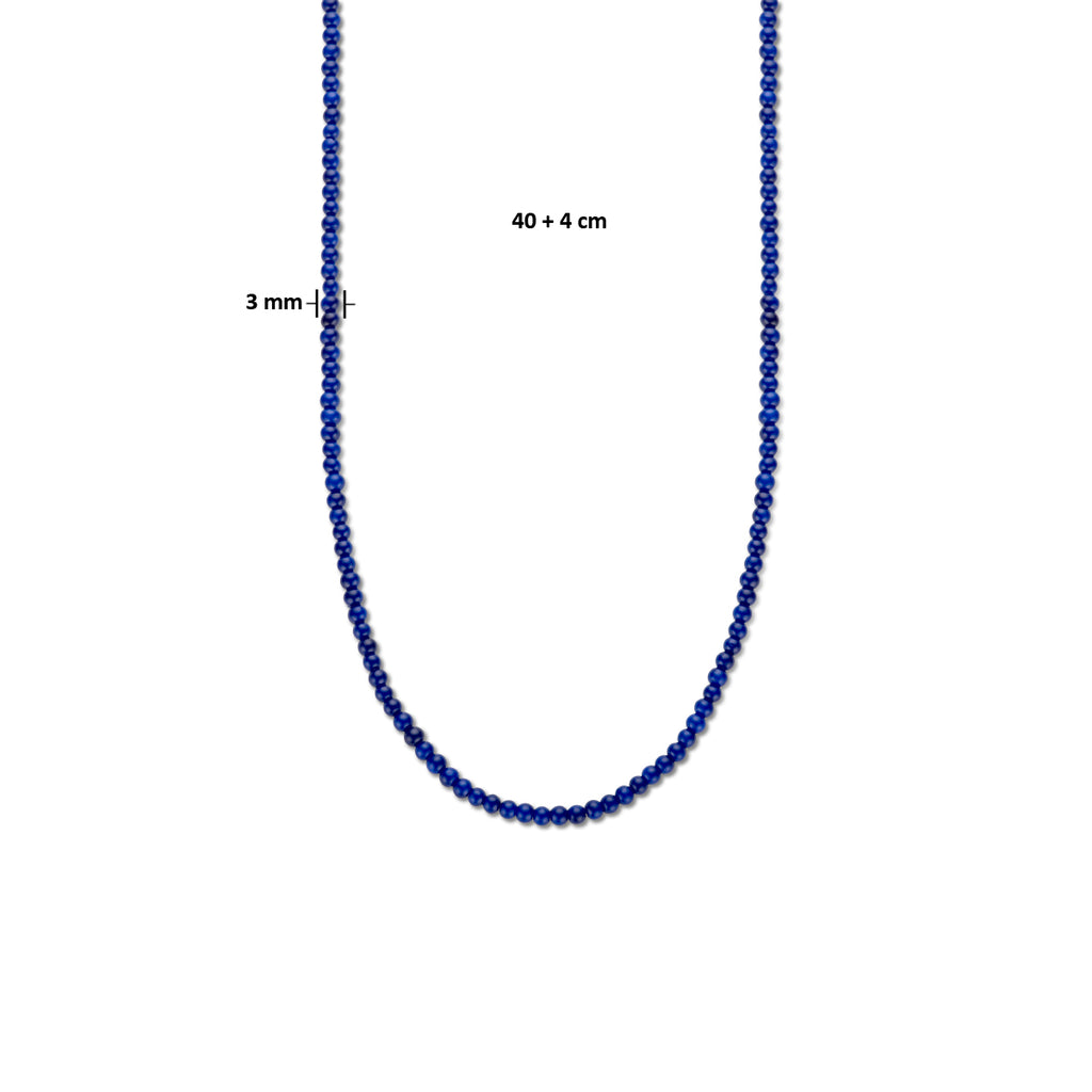 collier 3,0 mm 40 + 4 cm zilver gerhodineerd