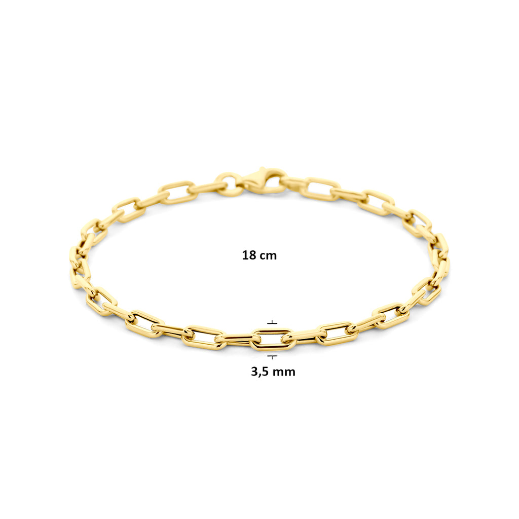 armband 3,5 mm 18 cm 14K geelgoud