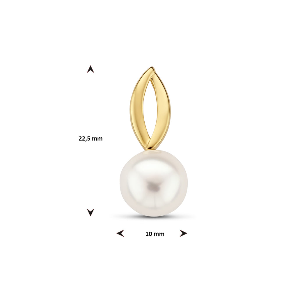 hanger parel 14K geelgoud