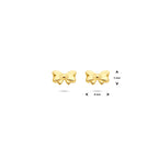 oorknoppen strik 5 mm 14K geelgoud