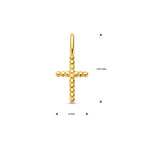 hanger kruis 14K geelgoud