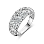 Ring Zirkonia Silber rhodiniert